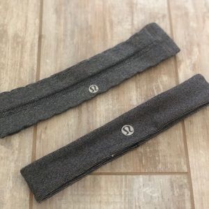 Lululemon Heather Gray Headbands Set of 2